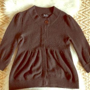 Aqua by Saks brown cashmere sweater